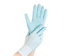 Nylon-Handschuh - BLUE, PU beschichtet Nylon-Handschuh - BLUE, PU beschichtet